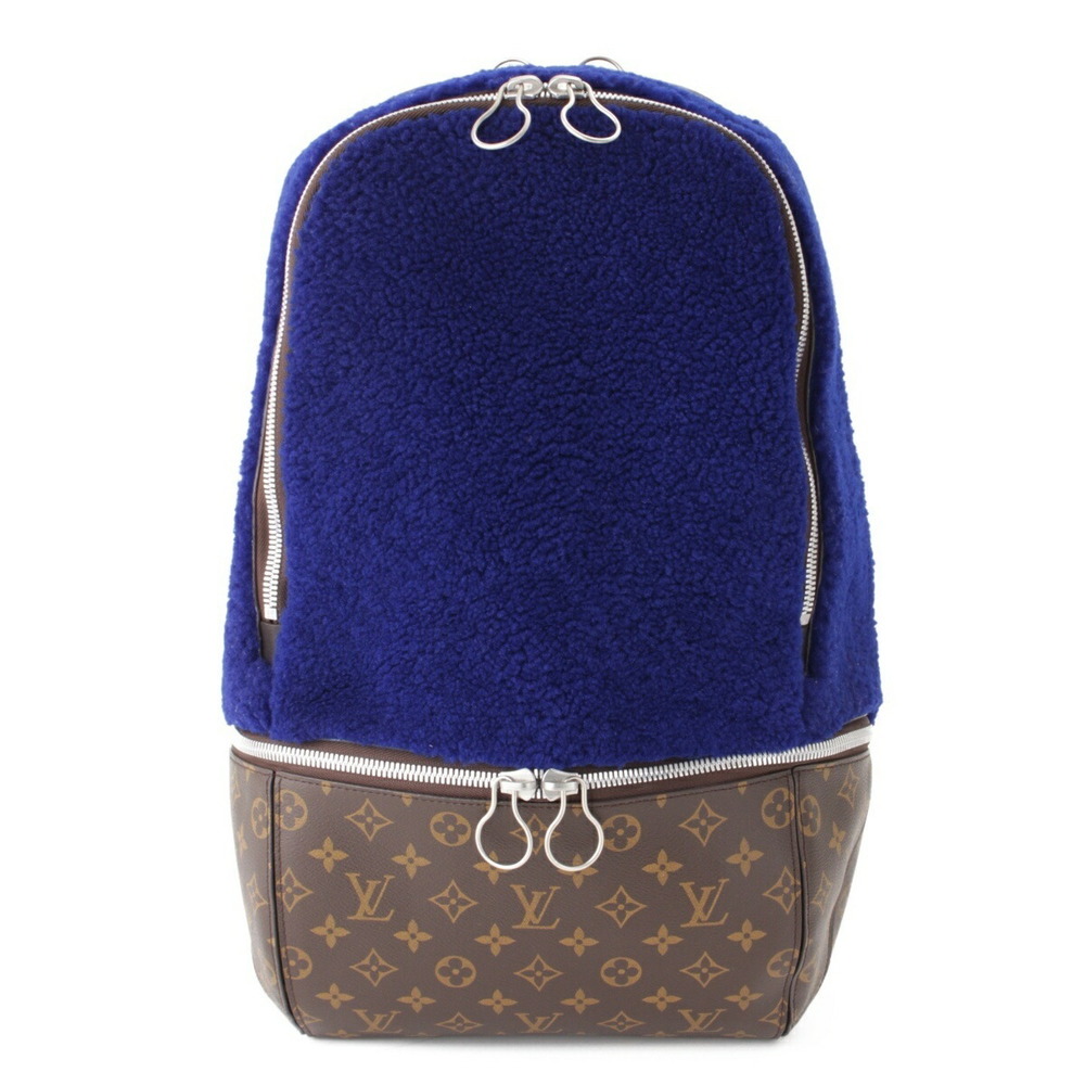 Louis Vuitton Backpack Blue Rucksack Fleece Marc Newson Pack